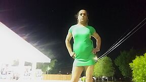 Transvestite Bianca Shows Off Ass In Public