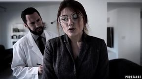 PURE TABOO Innocent Brunette Loses Her Virginity In The Doctor'_s Office