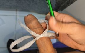 Applying Shocks to the Penis with the Electric Pen.