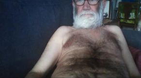 Grandpa Stroking on Webcam