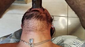 Treinando uma cadelinha e mostrando quem manda. (Pr&eacute_via)