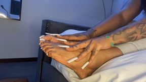 Cannaqueen grey french pedi foot worship
