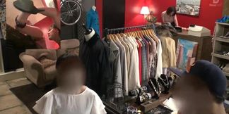 Risky public sex in Japanese clothing shop Tsubasa Hachino
