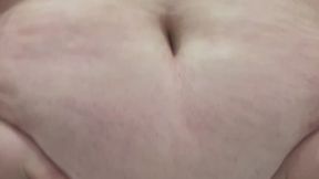 Big man plays with his GIGANTIC stomach!!!