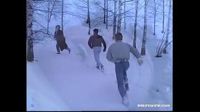 Vintage Nana enjoys double vaginal after sauna