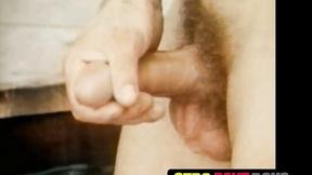 ”Retro worker jerks off solo after work & jacuzzi time”