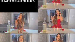 Valentine’s date night with me blowing smoke in your face