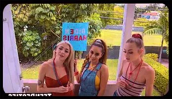 Wild Interracial Foursome with Alessia, Mina & Nikki