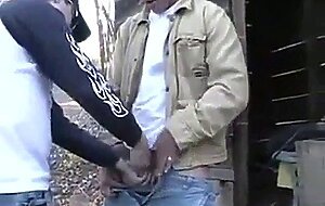 Dads Public Handjob Group Session Outside