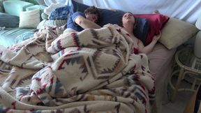 Stepson wakes up with stepmom in the bed and fucks the wrong hole