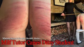 Milf Tutor Canes Ditzy Student
