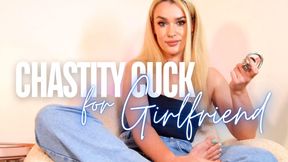 CHASTITY CUCK FOR GIRLFRIEND! Femdom Cucked GFE Chastity Keyholder