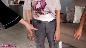 jade janzten diapered for wetting her pants