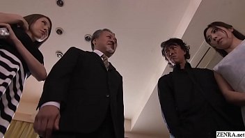 Busty cheating wives give blowjobs and sixtynines in JAV drama