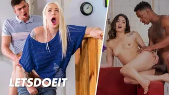 Petite Arteya Dee and Penelope Cross fuck big dicks in this hot compilation