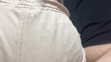 While my boyfriend is taking a bath, his friend quickly fills me with semen; my vagina swallows it so he doesn't notice.