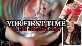 You're Locked Up in Chastity by Mistress Karino - Femdom POV [MP4 HD]