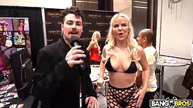 Pornstars Blake Blossom, Valerica Steele, Brenna Mckenna & more get down and dirty with Logan Xander at The 2023 AVN