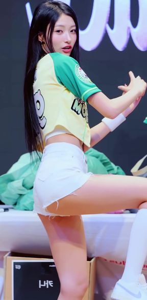 K-pop star in concert outfit
