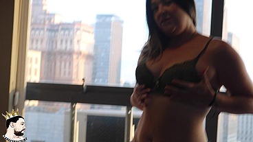 POV Unbothered Intimate View of Tais Daevaa Mirante do Vale Full on RED and SHEER