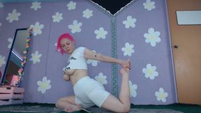 Yoga Workout Cute Milf Flashing Big Boobs Nip Slip Piercings