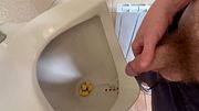 Peeing in an old urinal I bet it’s hase seen some sexy uncut hairy cocks