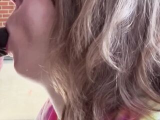 Suzy Wlyde’s throat training with her first BBC on film ????️???? full Vid on Onlyfans 28 minutes ????