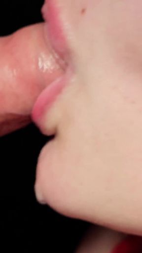 Sloppy Licking and Sucking Foreskin! Slow Blowjob Asmr with Hot Cum in Mouth!