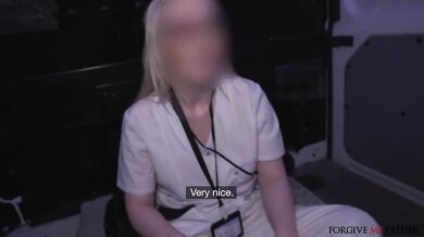 Petite blonde nurse with perfect little pink pussy has LEG SHAKING ORGASM - Forgive Me Father