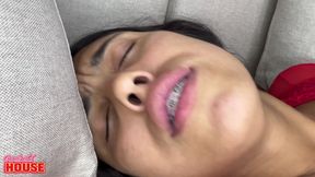 Cuckolded Husband Allows His 18-year-old Wife to Have Sex with the Doorman Who Has a Big Dick