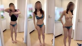 【個人撮影】帰宅してすぐ玄関でお洋服を脱がされるスタイル抜群の彼女..これが素人カップルの日常