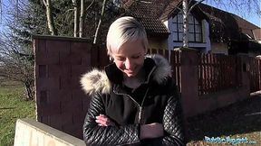 Amateur Janie Sky Takes a Public Cumshot POV Style