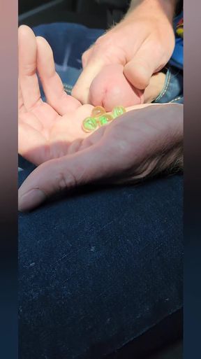 Urethral toys and gaping pee hole while urinating   Clip 1