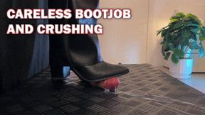 Careless Relaxing Bootjob and Crushing in Fold Over Boots (Slave POV Version) - TamyStarly - Cock Balls Crush Trample, Shoejob, Bootjob, CBT, Ballbusting, Trampling, Stomping