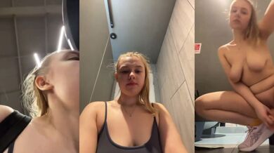 Crazy squirting and fucking in the gym