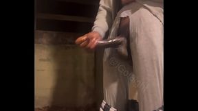 Jerking in Laundry Room of My Apartment Building