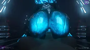 Curvy anime girl rides cock in full heat