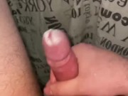 Extreme precumming nonstop (shooting to ceiling)