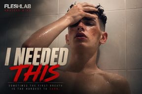 I NEED THIS: Cute Tattooed Twink Finger Fucks His Smooth Hole in Steamy Bathroom Solo