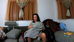 MilfyCalla Masturbating while wearing fur coats, shiny clothes and long jackets 203