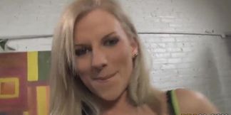 Haley Cummings Gets Ready for Deep Black Anal&#x1F44C; with Flash Brown
