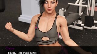 Lunars Chosen 102 Gym 3Some with Muscular Slut Claire