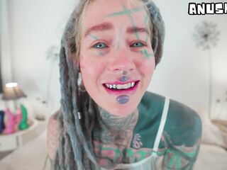 Heavily Ink'd TEEN Self banging Large Toy