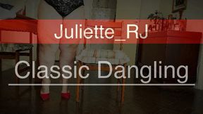 Juliette-RJ Dangling on Sexy Stiletto Mules and Perfect Red Nails - FOR MOBILE DEVICES USERS - DANGLING - RED NAILS - BBW - THICK THIGHS - BBW LEGS - SOLES - FOOT FETISH- STILETTOS FETISH