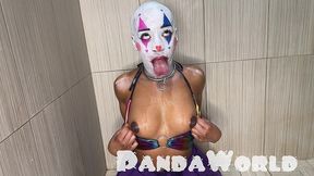 submissive ebony clown slut sucks and fucks her bbc master facial piss