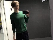 RISKY! JERKING OFF IN PUBLIC TOILET (23cm)/ Teen boy / Cute Boy / Hidden