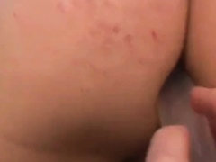 caning sissy John's pimply ass