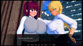 futa s world of ntr [ futanari hentai game pornplay ] ep.4 cheating on her boyfriend at the library !