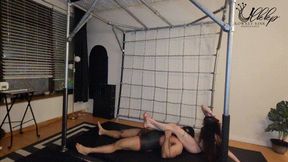 Ballbusting Wrestling with Mistress Reena Silver