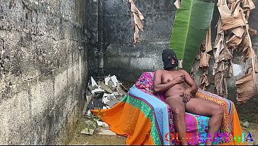African neighbor gives a sloppy blowjob to a BBC